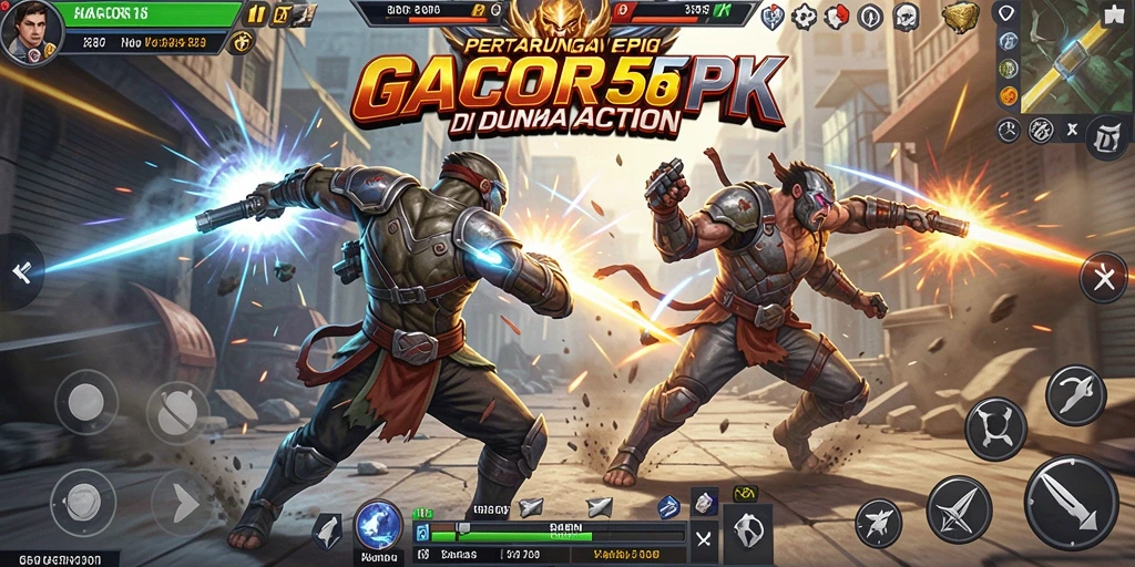 Tampilan aksi sengit dalam GACOR518 selama gameplay.