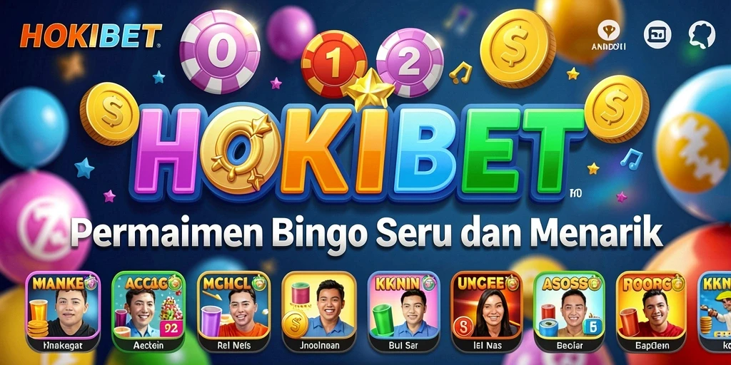 Screenshot gameplay HOKIBET menampilkan pengalaman Bingo yang penuh warna.