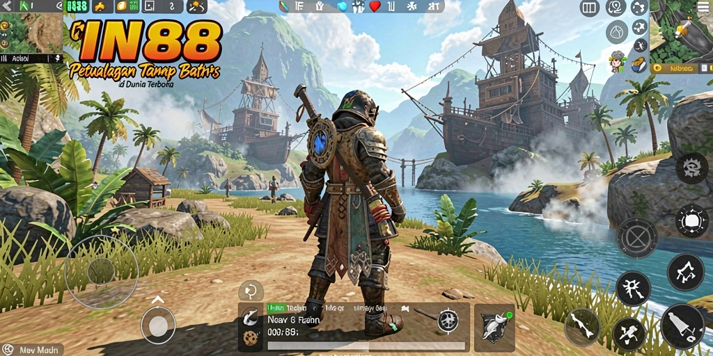 Tampilan gameplay IN88 di dunia terbuka yang memukau.