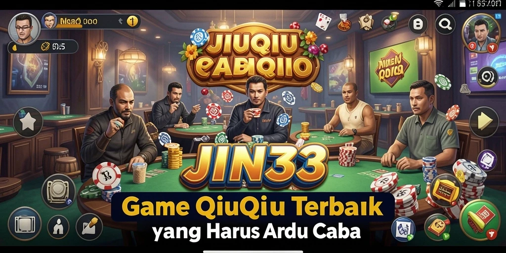 Screenshot gameplay JIN33 yang menunjukkan keasyikan bermain QiuQiu.