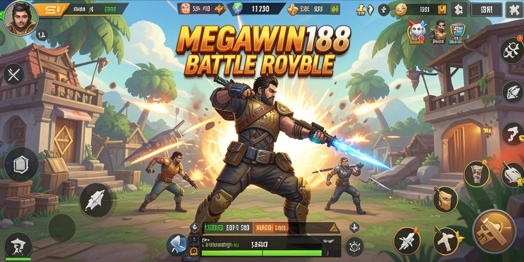 Tampilkan aksi seru dalam pertempuran Battle Royale.