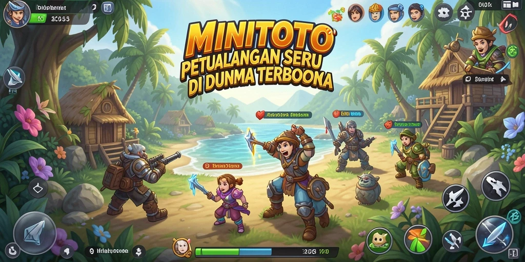 Menampilkan aksi seru di dunia terbuka MINITOTO.