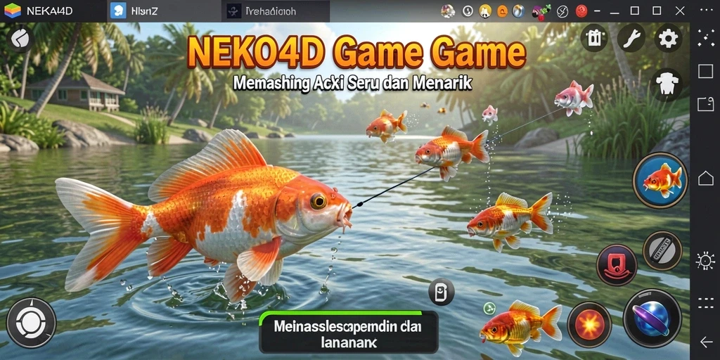 Tangkapan ikan memukau dalam gameplay NEKO4D.