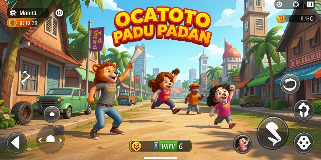 Tampilan screenshot OCATOTO menampilkan gameplay Match-3 yang seru.