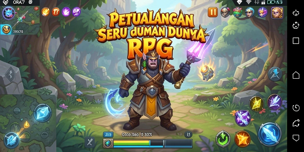 Tangkapan layar menampilkan aksi gameplay RPG yang mendebarkan.