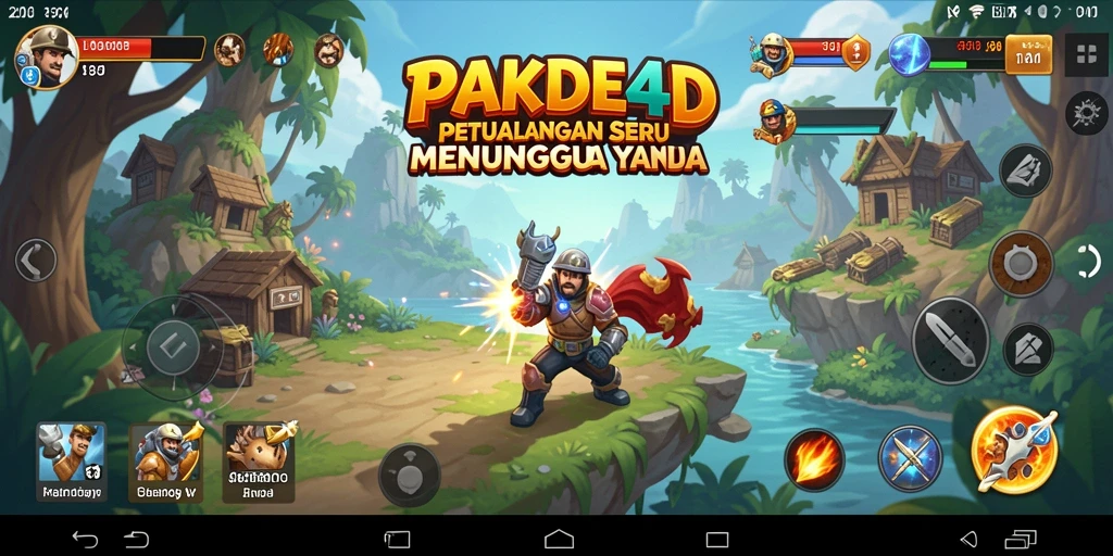 Tampilan gameplay seru dalam petualangan PAKDE4D.