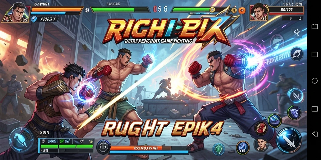 Screenshot RICH7 menampilkan aksi pertarungan yang mendebarkan dan karakter-karakter yang epik.