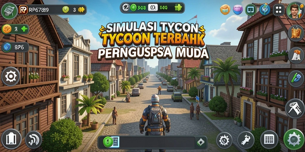 Tangkapan layar gameplay RP6789 yang menampilkan strategi Tycoon.