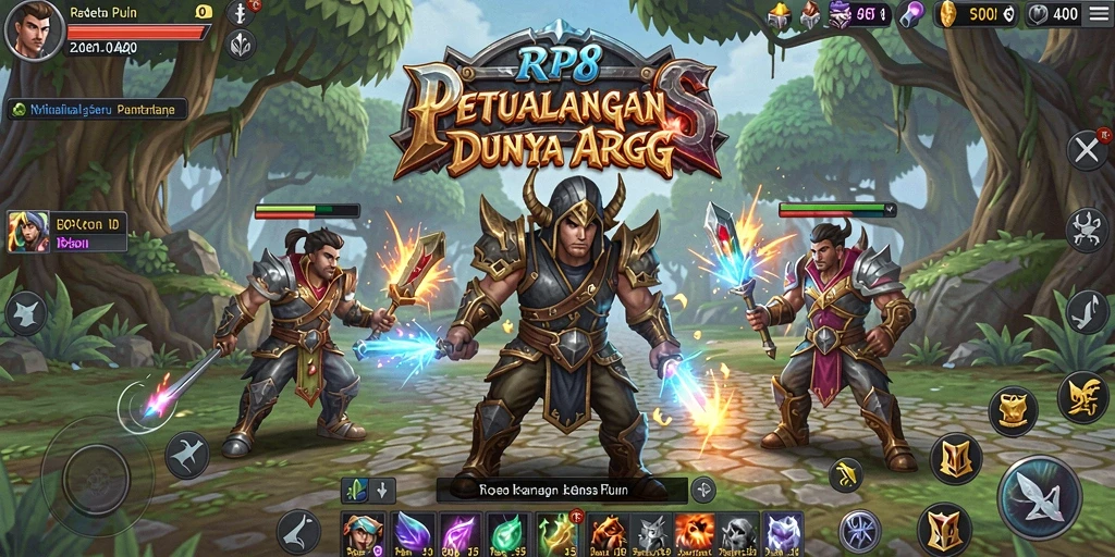 Gameplay seru dalam RP8 yang penuh aksi dan petualangan.
