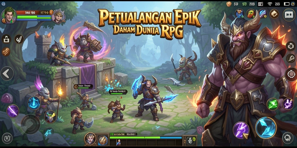 Tampilan gameplay RPG ST789 yang epik dan mengasyikkan.