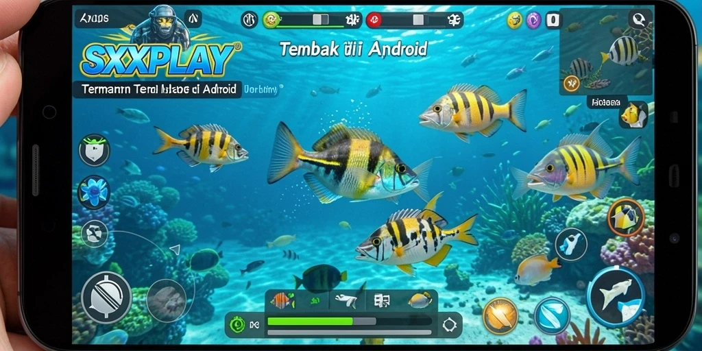 Tangkapan layar SXXPLAY menampilkan aksi seru dalam permainan Tembak Ikan.