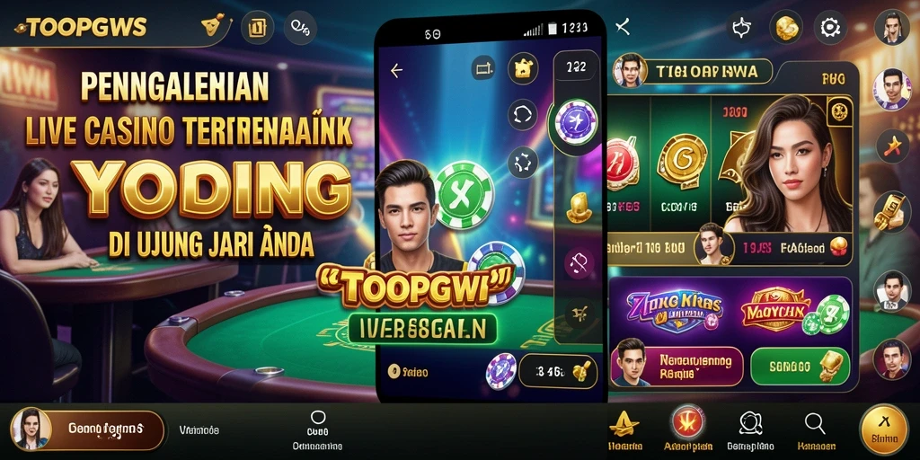 Tampilan gameplay Live Casino TOOPGWS yang seru dan interaktif.