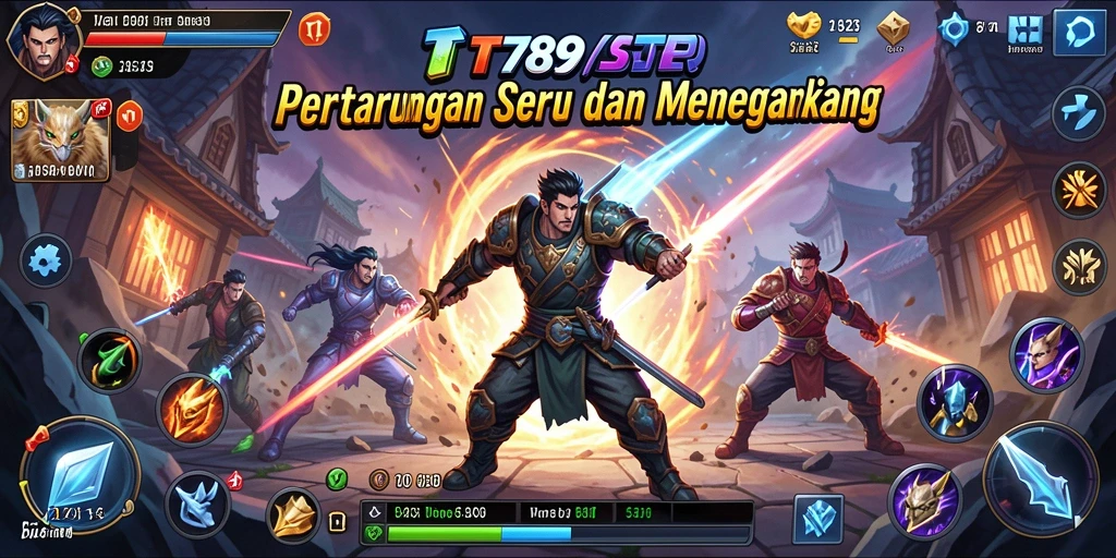 Screenshot gameplay TT789 menampilkan aksi pertarungan yang seru.